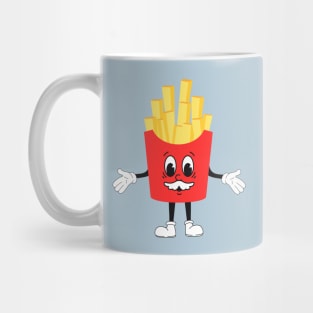 Retro French Fries Old Face Mug